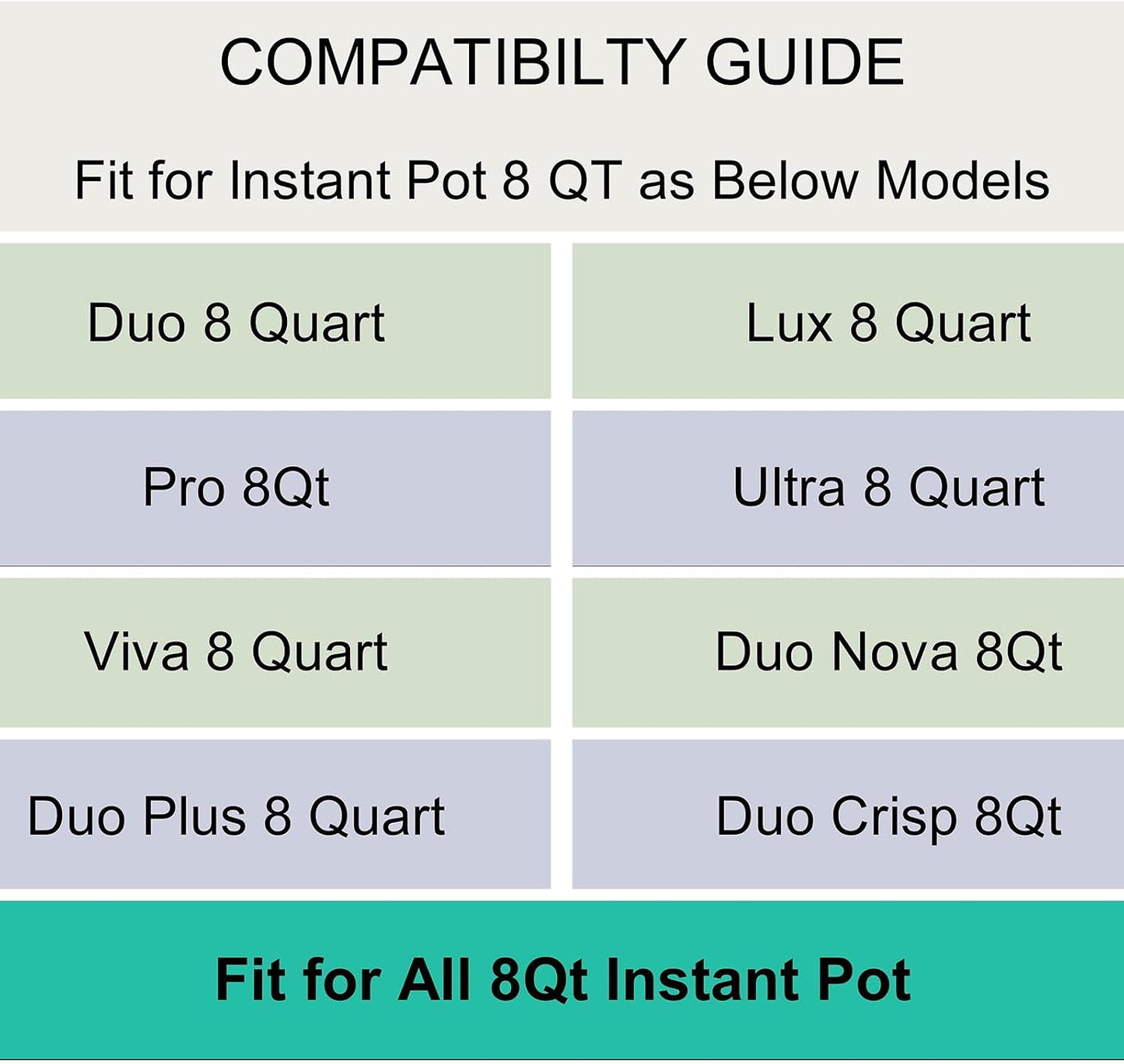 Tapa silicona reutilizable para Instant Pot 8qt 10.23pulg