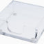 Soporte adhesivo acrílico transparente 3.5x3.5x1.3