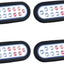 Luces traseras LED ovaladas 6" freno giro marcha atrás kit