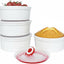 Set 4 Ramequines Cerámica 10oz con Tapas para Hornear