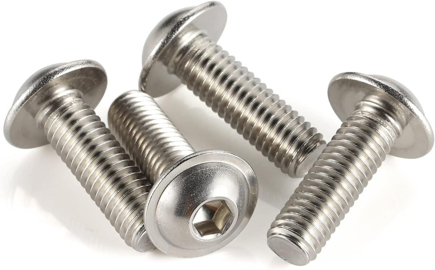 Tornillos M5 x 0.984pulg acero inox 304 brillante paquete 50