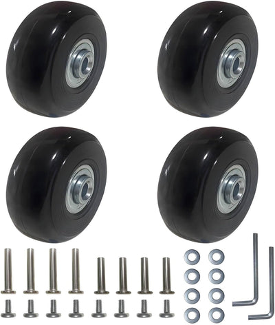 Set 4 ruedas equipaje 1.969pulg x 0.709pulg kit reparación