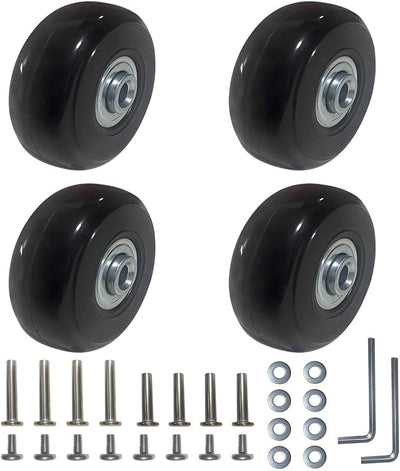 Set 4 ruedas equipaje 1.969pulg x 0.709pulg kit reparación