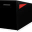 Buzón angular acero negro resistente exterior