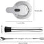 Set muddler acero inox cuchara colador barra 4 puntas