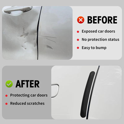 4 Protectores puerta auto silicona autoadhesivo resistente