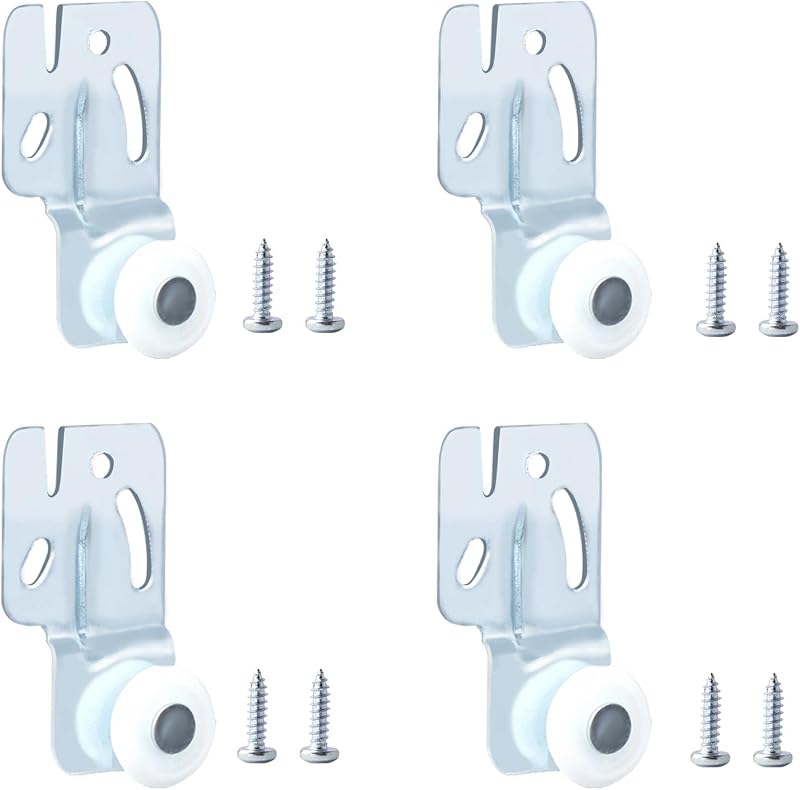 Kit 4 rodillos puertas correderas armario cocina 3/4-1 3/8pulg