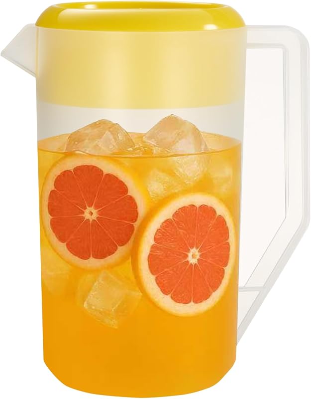 Jarra plástico resistente 2.4L con tapa 3 posiciones sin BPA