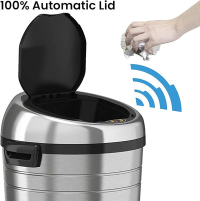 Cubo basura sensor 85L acero inox AbsorbX sin contacto