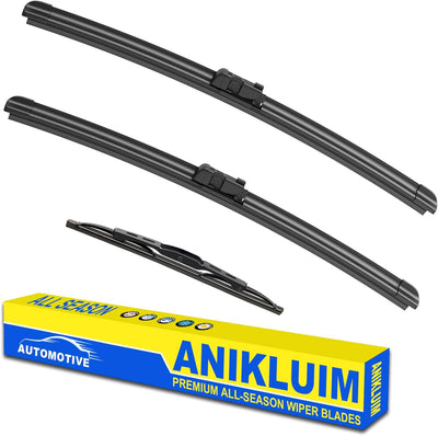Set limpiaparabrisas 26x17" con trasero 12" set 3
