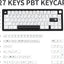 Juego teclas PBT Cherry 127 teclas ANSI diseño sublimado