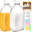2 Botellas Vidrio 64oz con Bolsa Leche Nueces