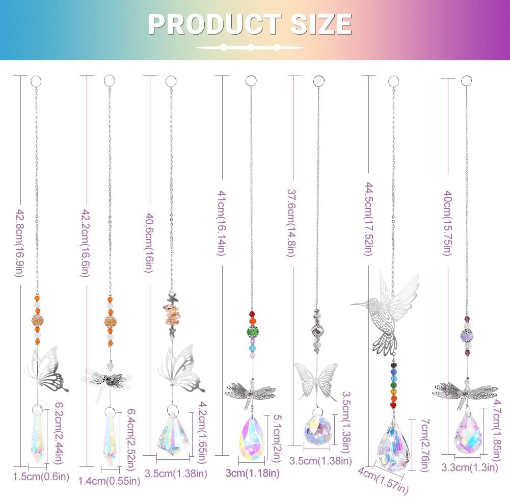 Atrapasoles cristal colgantes arco iris hogar oficina