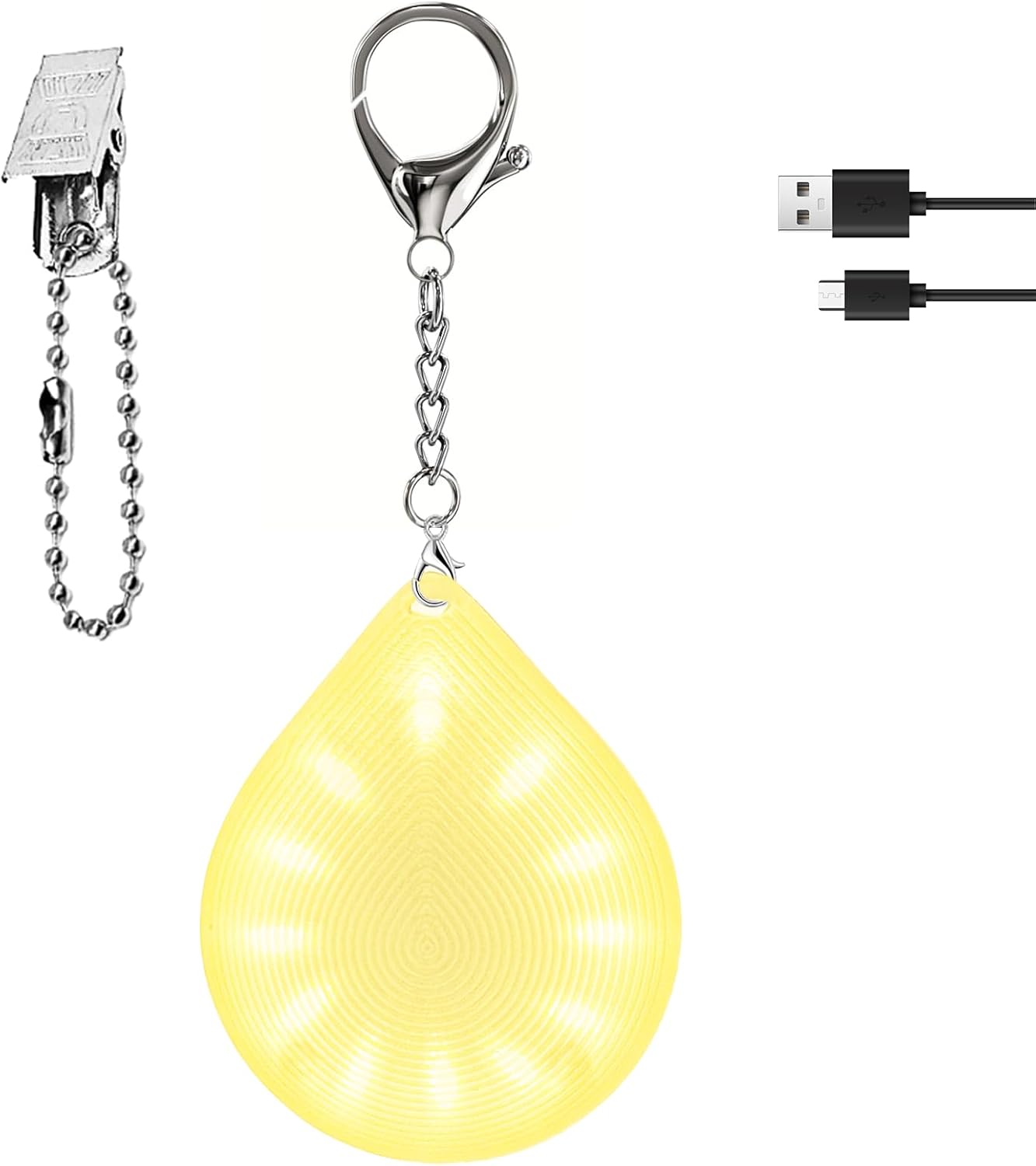 Luz monedero 2en1 con clip USB-C recargable