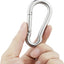 30 Mosquetones Acero Inox 304 1.97" para Campamento