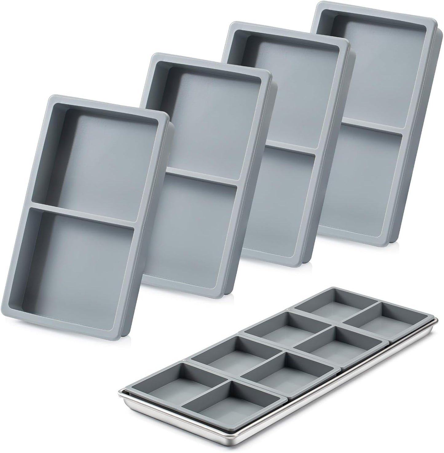 4 Bandejas Silicona para Secadora Congelación Correcta