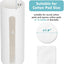 Soporte pared dispensador almohadillas cara
