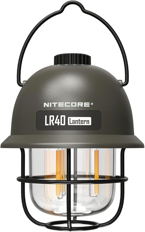 Linterna recargable camping 100 lúmenes USB C verde