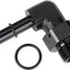 Adaptador combustible aluminio negro 3/8 SAE Push On