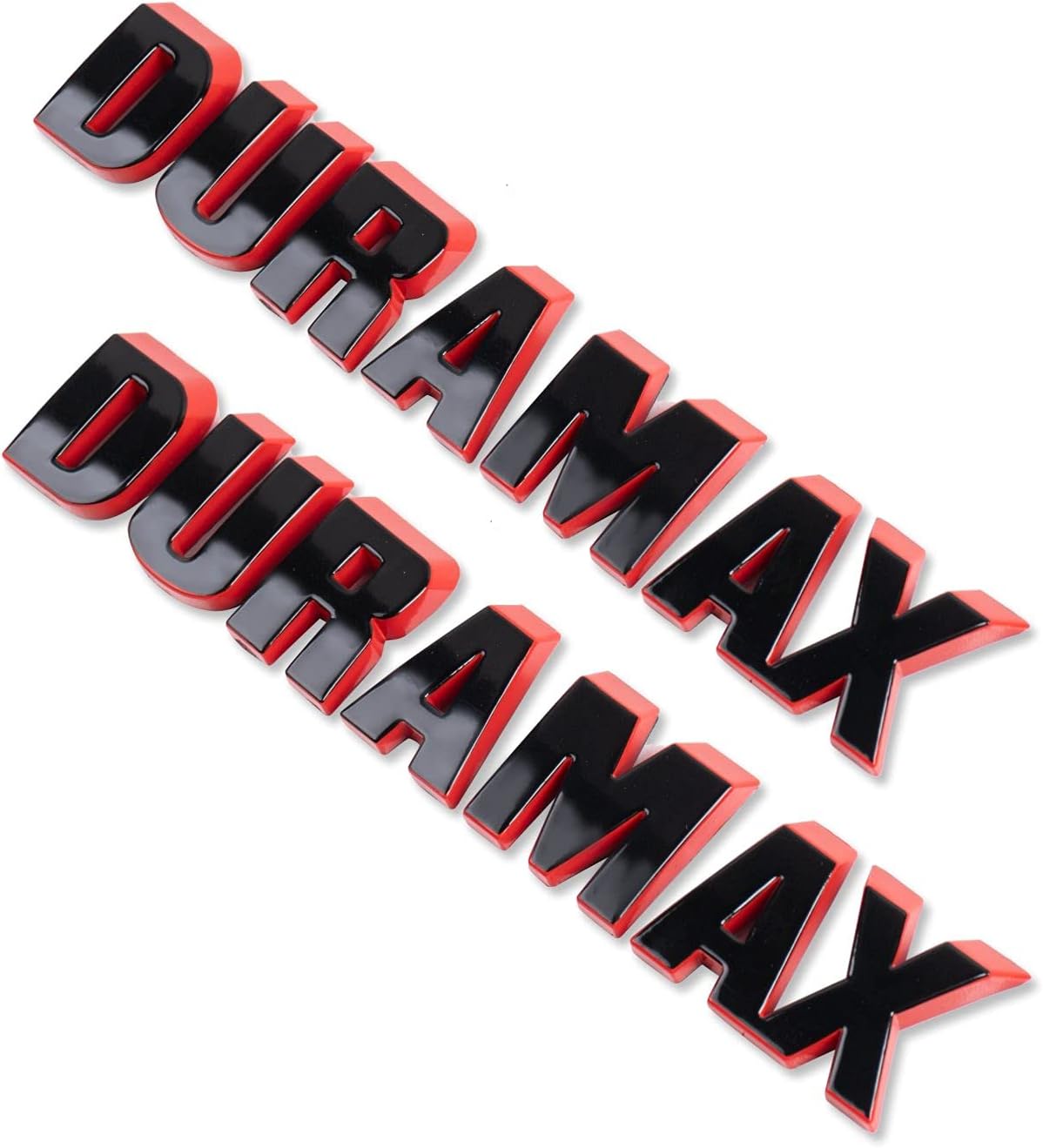 Emblemas Duramax 2019-21 para Silverado 2 Pzas Negro Rojo