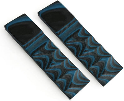 Set Cuchillos G10 Negro Azul Calidad 5in