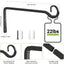 Gancho pared 10" 2 Pack hierro interiores exteriores