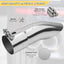 Tubo escape acero inox 2.5" 9" curvado con sujeción