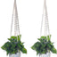 Colgador plantas cesta madera soporte decorativo bohemio