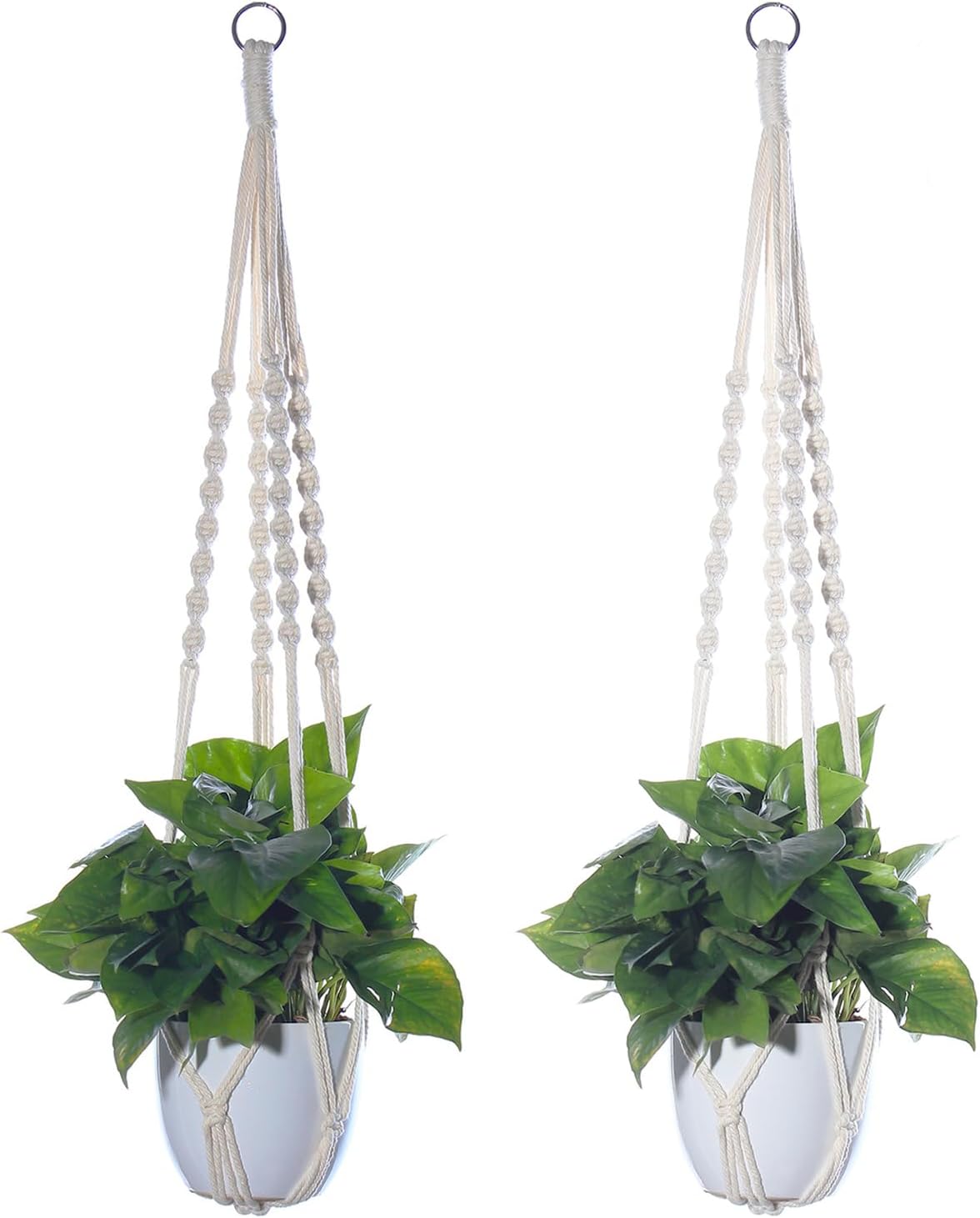 Colgador plantas cesta madera soporte decorativo bohemio