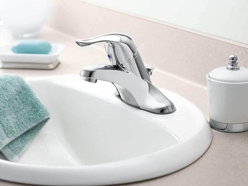 Grifo baño arco bajo una manija cromado