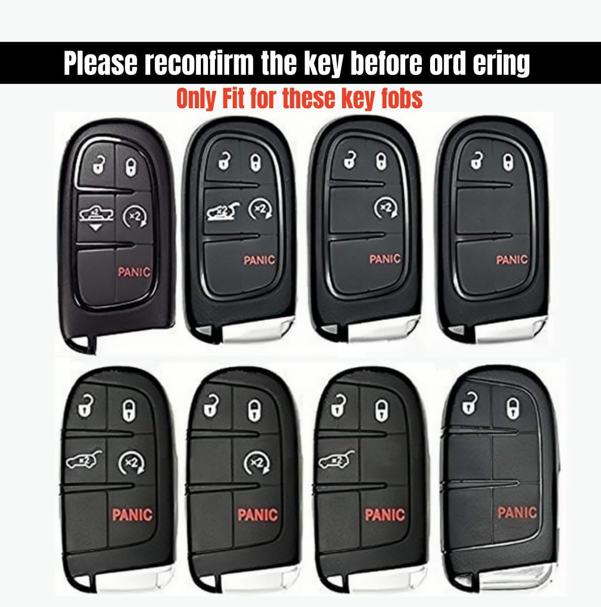 Estuche llaves TPU suave para Dodge RAM Durango