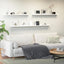 2 Pzas Estante Flotante 72" Color Blanco Madera Moderno