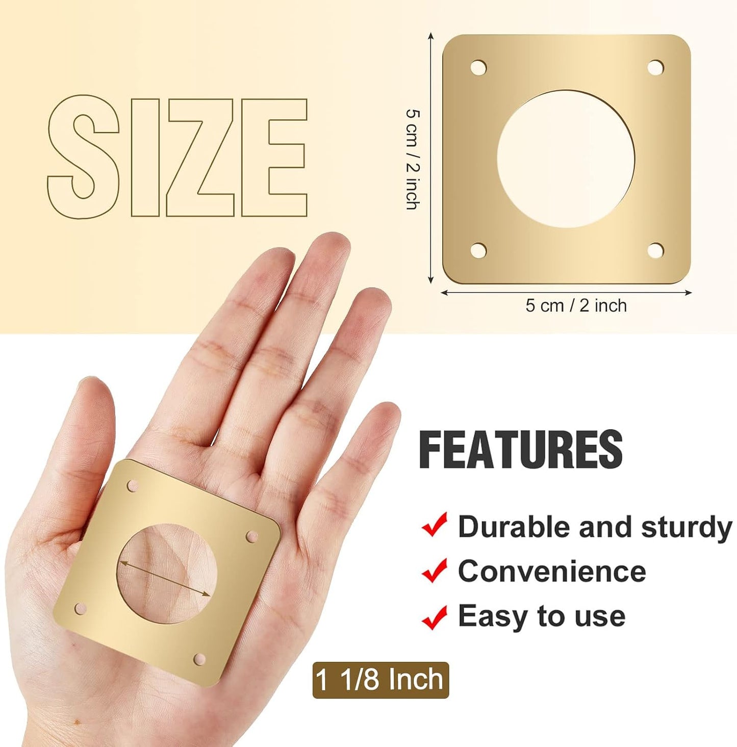 18 Pzas Protector Agujero Pájaros 1 1/8" Metal
