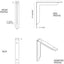 Soporte acero Stockport 2x8x8"