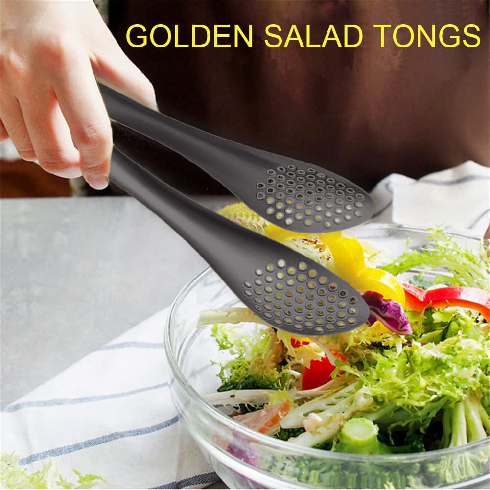 4 Pinzas Acero Inox 9pulg para Servir Ensaladas Bufé