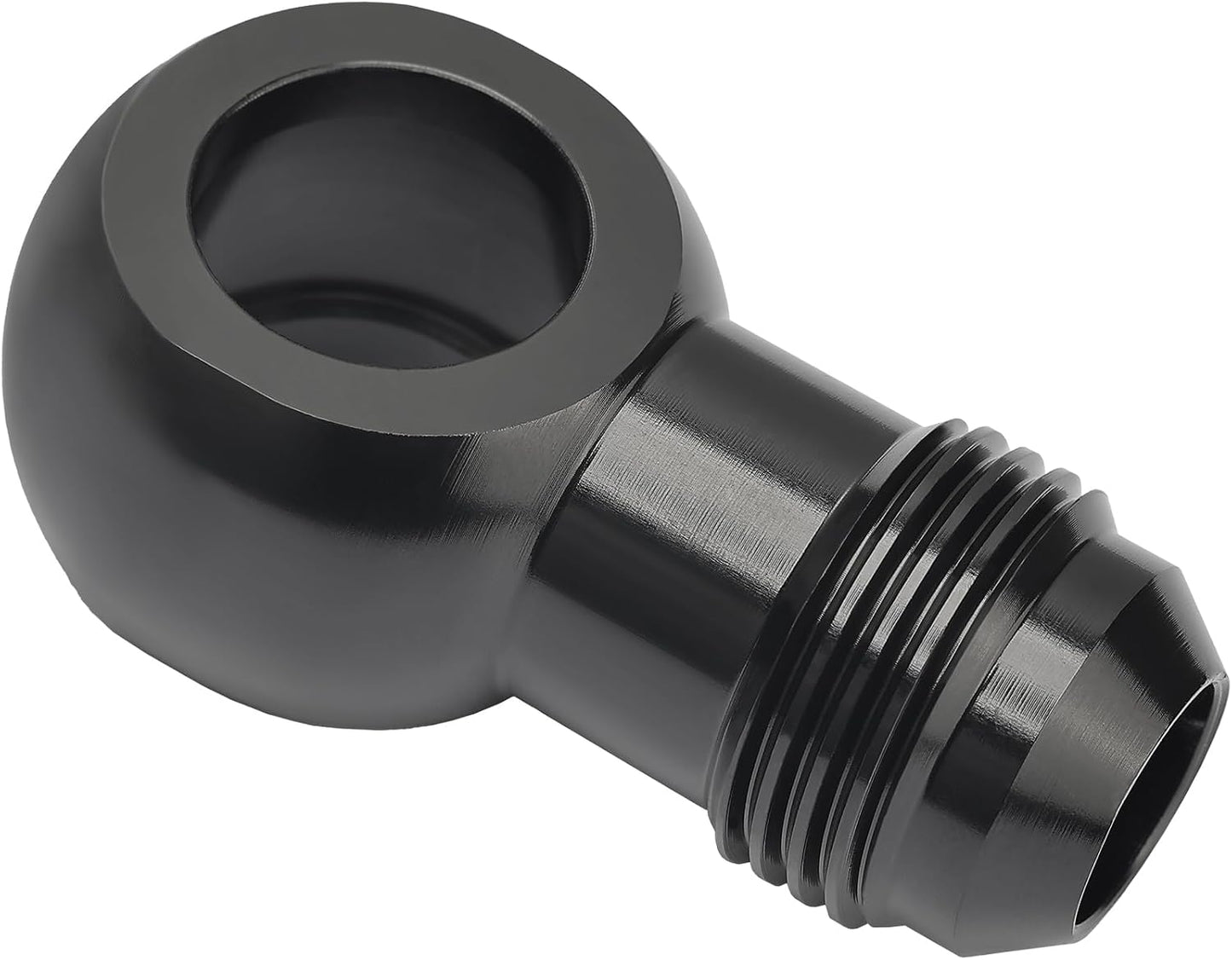 Adaptador Banjo 14.5mm a 8AN Macho Aluminio Negro