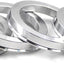 Set 4 anillos cubo aluminio 2.602pulg 2.878in