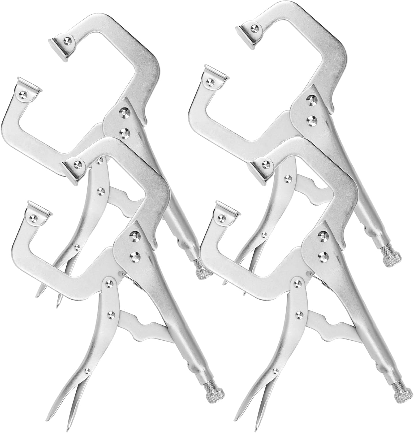 Set 4 alicates bloqueo C 11pulg soldadura