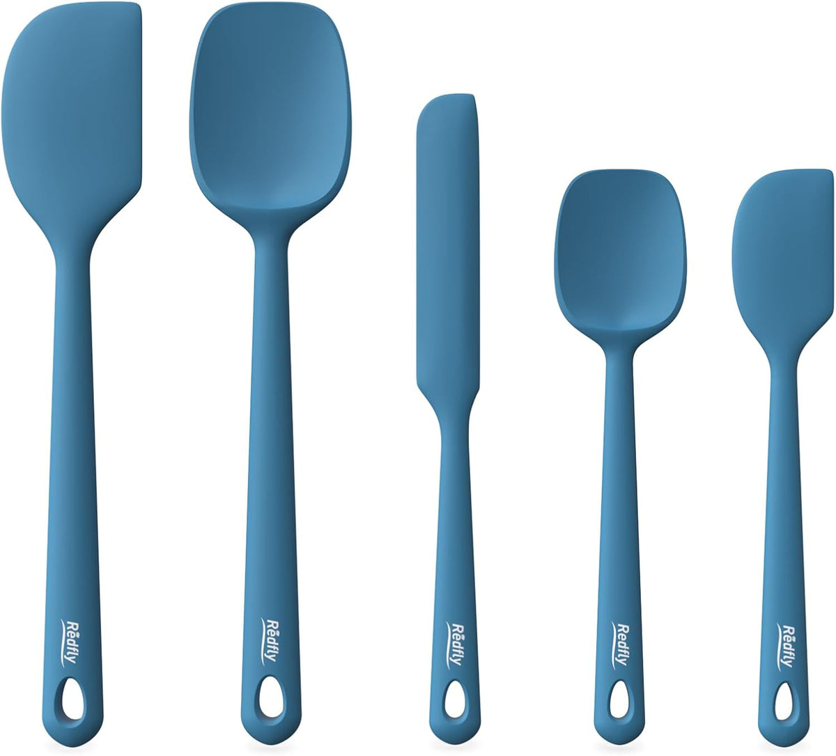 Set 5 Espátulas Silicón Grado Alimenticio Antiadherente