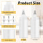 6 Botellas Glaseado 4oz Con 6 Puntas Tubo