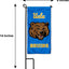 Decoración bandera jardín y maceta