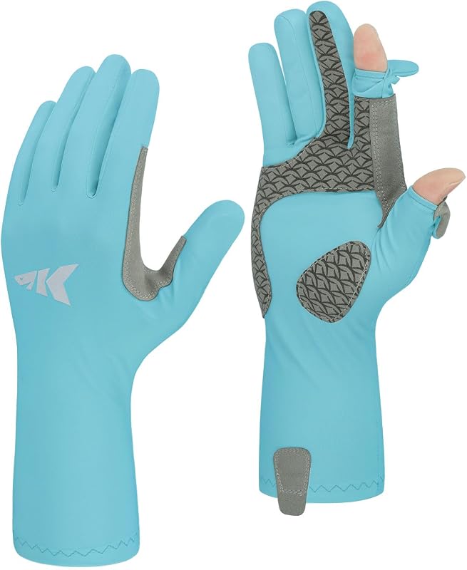 Guantes pesca UPF50 secado rápido dedo completo hombre mujer