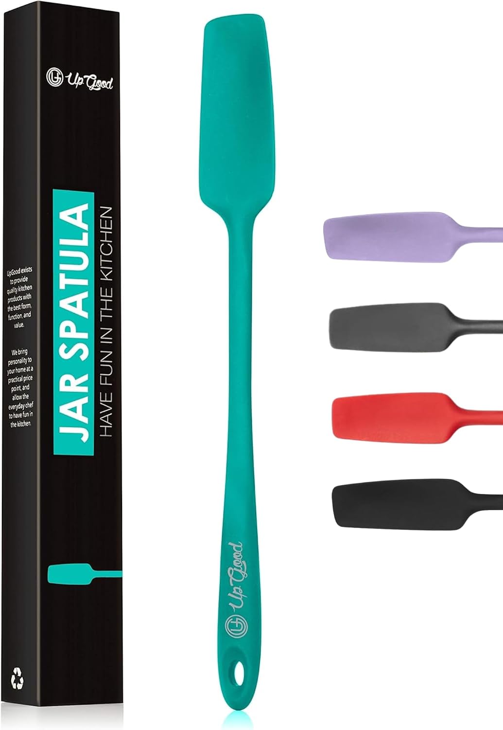 Espátula silicona antiadherente para frascos y licuadoras