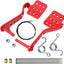 Pedales go kart 71pulg freno acelerador kit Rojo