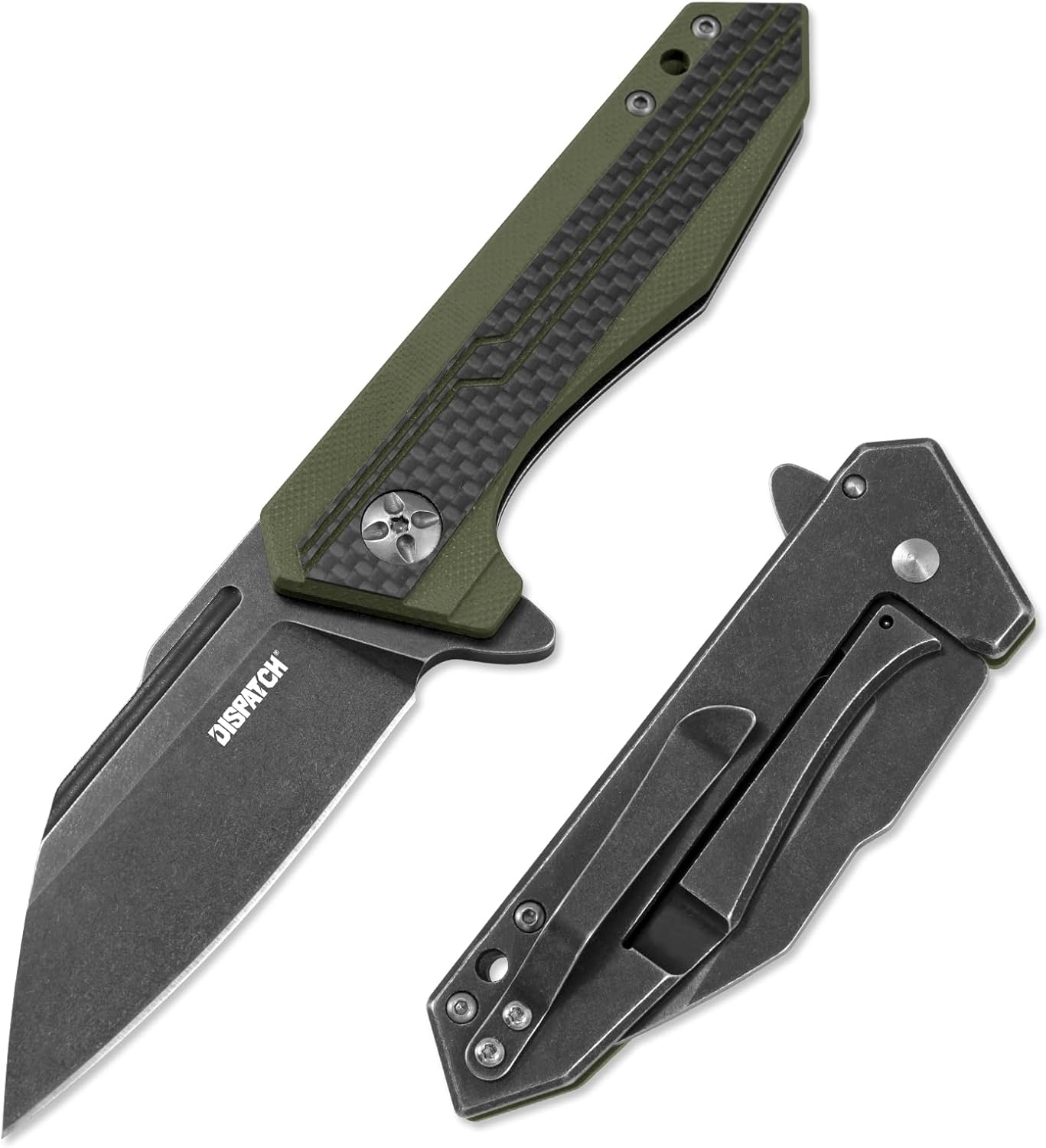 Navaja plegable 2.83pulg hoja G10 fibra carbono