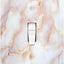 Cubierta interruptor granito jade rosa placa baño