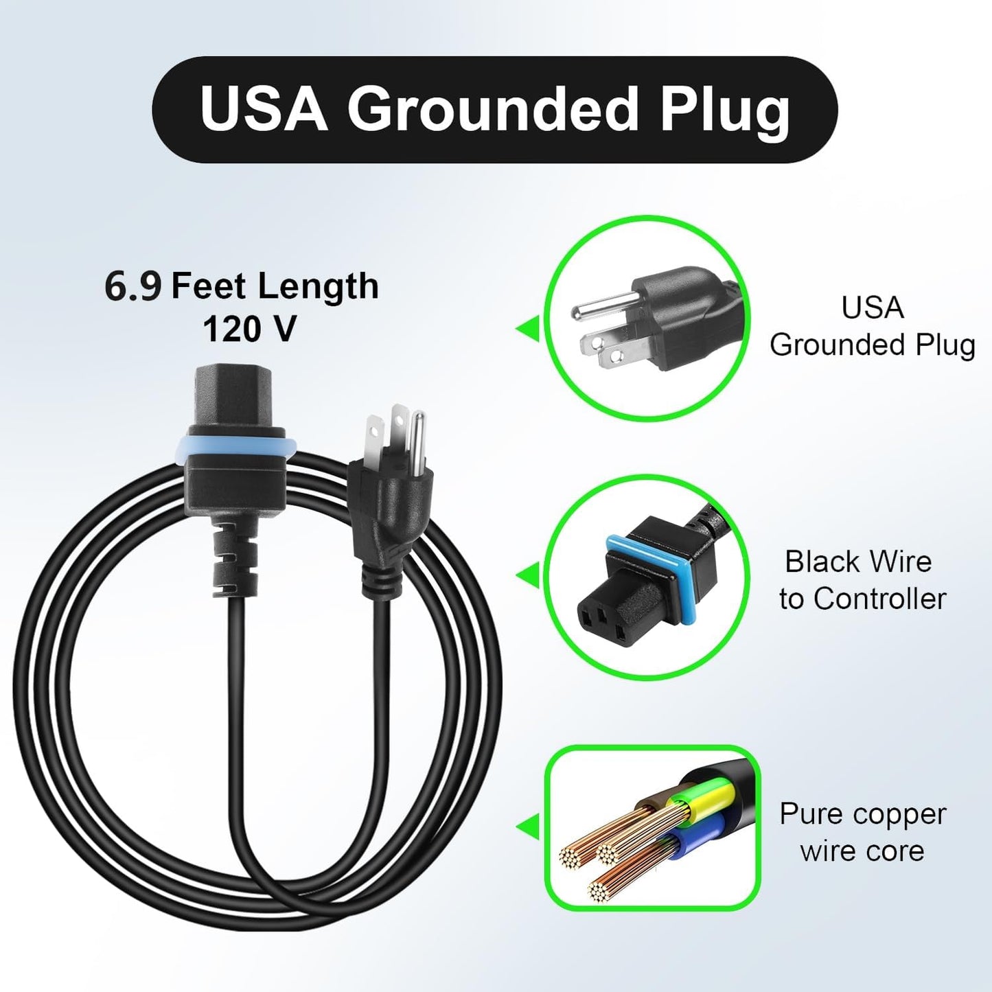 Cable alimentación Maytronics Dolphin 6.9ft