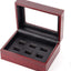 Caja madera anillos grandes campeonato 6 agujeros