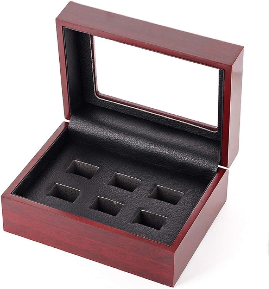 Caja madera anillos grandes campeonato 6 agujeros