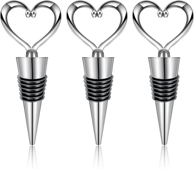 Tapón de vino reutilizable forma corazón para botellas